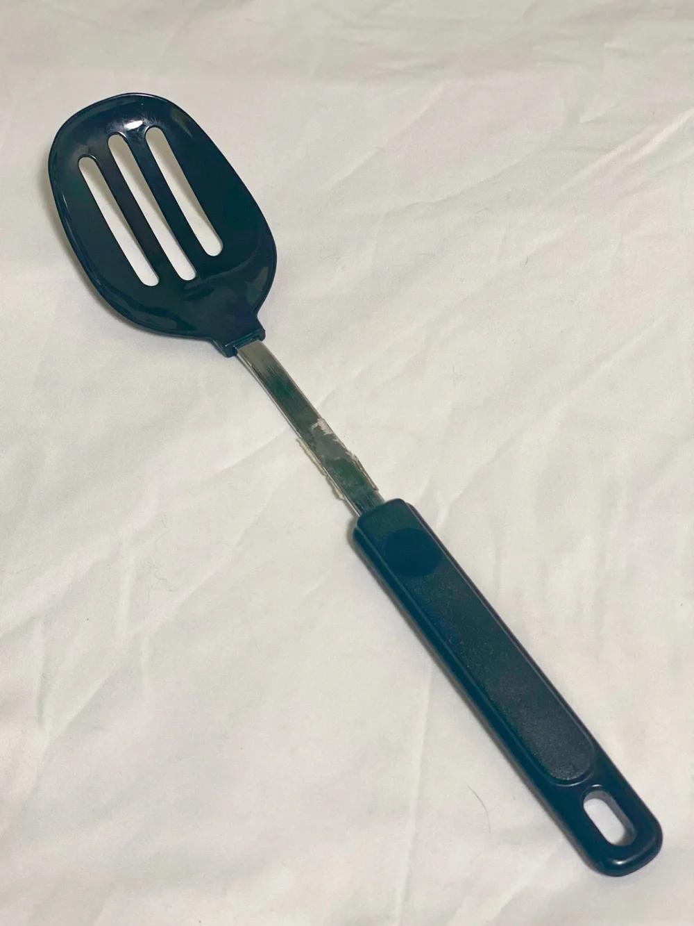 VTG EKCO The Kitchen Tradition Black Slotted Spatula Spoon Heat Resistant USA